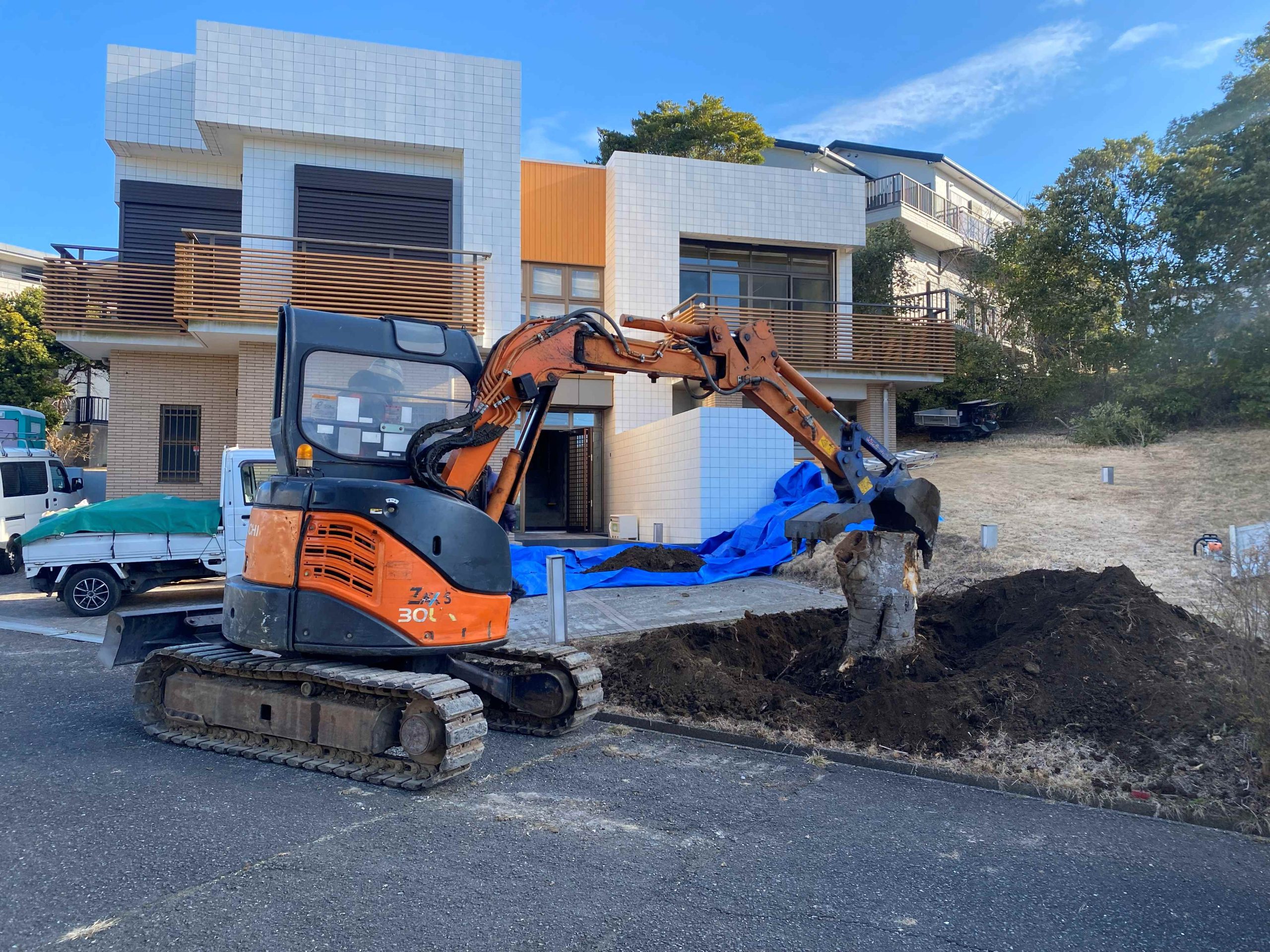 住宅地　特殊伐採